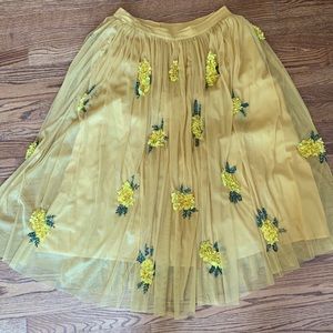 Anthro Maeve Posy Sequin Skirt; US Women’s size 8